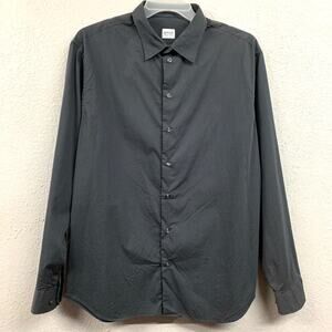 Armani Collezioni Striped Long Sleeve Dress Shirt - Men's XXL Slim Fit